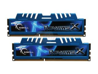 G.SKILL Ripjaws X Series 8GB (2 x 4GB) 240 Pin DDR3 SDRAM DDR3L 1600 (PC3L 12800) Low Voltage Desktop Memory Model F3 12800CL9D 8GBXM