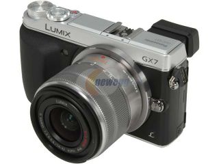 Open Box: Panasonic DMC GX7KS Silver 16 MP 3.0 inch (7.5 cm) / 3:2 Aspect / Wide viewing angle LCD Digital Single Lens Mirrorless Camera with 14 42 II Kit Lens
