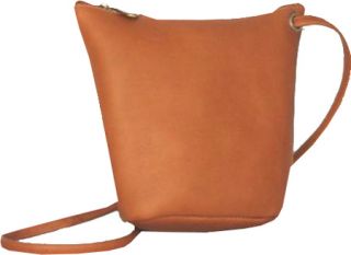 Womens David King Leather 518 Top Zip Mini Bag   Tan