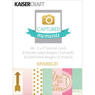 Captured Moments DoubleSided Cards 3inX4in 48/PkgSparkle! W/Some Gold
