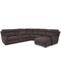 Torie 6 piece Chaise Sectional with 1 Power Motion Recliner