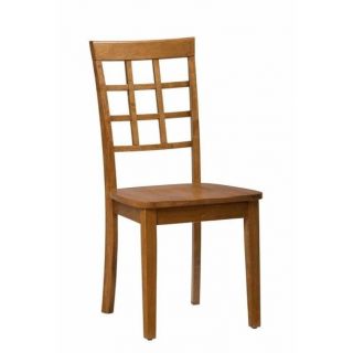 Jofran Simplicity Wood Grid Back Dining Chair in Honey (Set of 2)   352 939KD