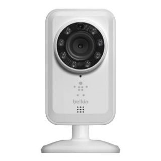 Belkin NetCam Wireless 700 TVL IP Video Surveillance Camera for Tablet and Smartphone with Night Vision and Digital Audio F7D7601