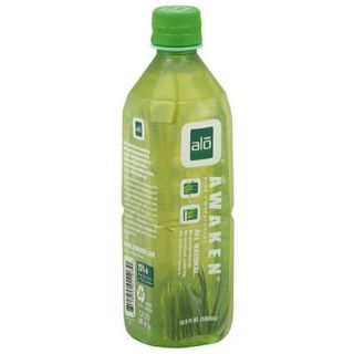 ALO Aloe + Wheatgrass Pulp & Juice Drink, 16.9 fl oz, (Pack of 12)