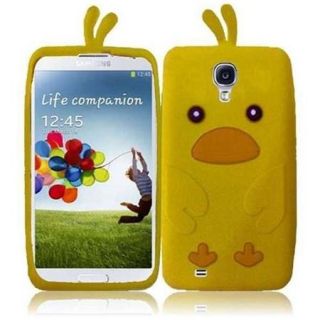 Insten For Samsung Galaxy S4 i9500 Funny Rubber Silicone Skin Case   Duck Yellow