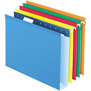 Pendaflex   Reinforced 2" Extra Capacity Hanging Folders, Letter, Assorted   25/Box