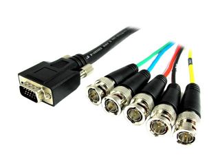 Comprehensive VGA15P 5BP 3HR 3 ft. HD15 to 5 BNC Cable