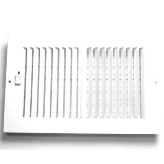 Accord 230 Series Painted Aluminum Sidewall/Ceiling Register (Rough Opening: 6 in x 10 in; Actual: 11.82 in x 7.76 in)