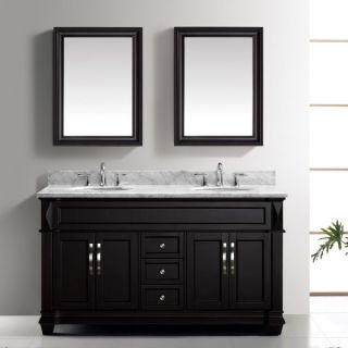 Victoria 61 Double Bathroom Vanity Set with Mirror