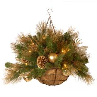 20 inch Decorative Collection Elegance Hanging Basket with 50 Soft