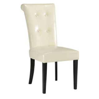 Home Decorators Collection Taylor Cream Bonded Leather Dining Chair 0281600440