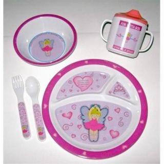 Mustard Seeds 133596 Mealtime Set All Things Are Possible Tutu Pink
