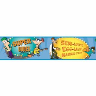 RoomMates Phineas and Ferb Peel and Stick Border RMK1532BCS