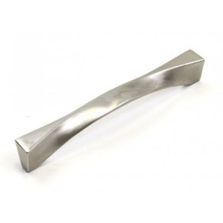 Contemporary Twisted Brushed Nickel 6.5 inch Bar Pull Handles (Case of