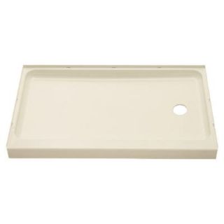 STERLING Ensemble 60 in. x 30 in. Single Threshold Shower Base with Right Hand Drain in Biscuit 72171120 96