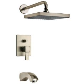 LaToscana Lady Pressure Balance 1 Spray Tub and Shower Faucet in Brushed Nickel 89PW797