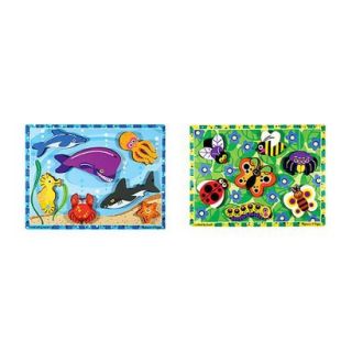 Melissa & Doug® Sea Life and Insects Wooden Chunky Puzzle Bundle