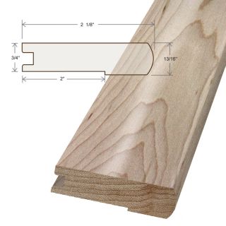 75 x 2.125 x 78 Solid Maple Stair Nose in Rockport by Moldings