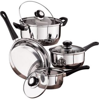 Mainstays 7 Piece Stainless Steel Cookware Set