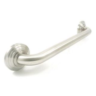 WingIts Platinum Designer Series 24 in. x 1.25 in. Grab Bar Tri Step in Satin Stainless Steel (27 in. Overall Length) WPGB5SN24TRI