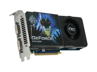 BFG Tech GeForce GTS 250 DirectX 10 BFGEGTS2501024OCE 1GB 256 Bit GDDR3 PCI Express 2.0 x16 HDCP Ready SLI Support Video Card