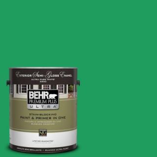 BEHR Premium Plus Ultra 1 gal. #S G 450 Herbal Tea Semi Gloss Enamel Exterior Paint 585301