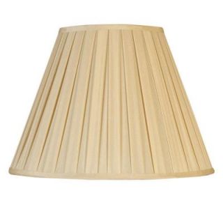 Mario Industries Beige Round Empire Pleat Single Replacement Lamp Shade 93993