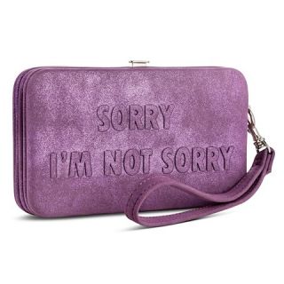 Sorry Im Not Sorry Cell Phone Wallet with Removable Wristlet Strap
