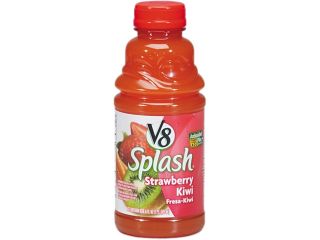 Campbell’s 14655 V 8 Splash, Strawberry Kiwi, 16 oz. Bottle, 12/Box