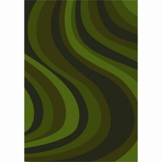 Joy Carpets Whimsy on the Curve Green Area Rug