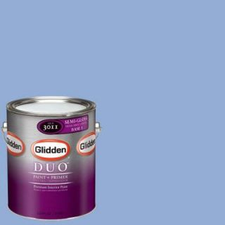 Glidden DUO 1 gal. #GLB12 01S Fresh Hyacinth Semi Gloss Interior Paint with Primer GLB12 01S