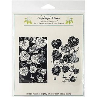 Class Act 5 3/4 x 6 3/4 Chapel Road Cling Mounted Rubber Stamp Set, Gourds
