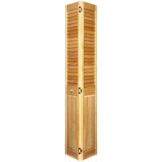 Home Fashion Technologies Louver/Panel MinWax Natural Solid Wood Closet Bi fold Door 1252880209