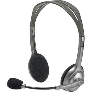 Logitech H110 Wired PC Headset for Internet Calls and Music (981 000214)