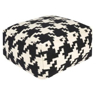 Innoko Houndstooth Pouf 24 x 24 x 13