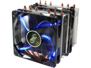 DEEPCOOL NEPTWIN CPU Cooler  6 Heatpipes Twin tower Heatsink Dual 120mm Fans with Blue LED One with PWM Support LGA 2011 v3