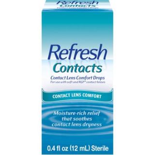 Refresh Contacts® Contact Lens Comfort Eye Drops 0.4 fl. oz. Box