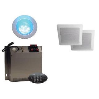 Mr. Steam ChromaSound Package In Shower Light and Square Sound System MS CHROMASOUND SQ