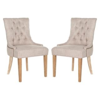 Safavieh Abby Side Chairs   Antique Grey (Set Of 2)