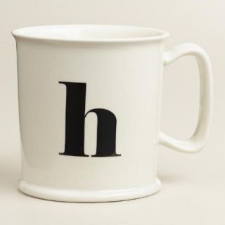 H Monogram Porcelain Mug