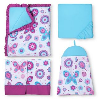 Sweet JoJo Designs 11pc Spring Garden Crib Bedding Set   Purple