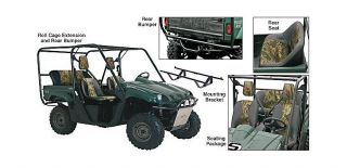 UTV Roll Cage Extension, Rear Bumper and Seating Package