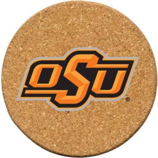 Set of Six Cork Coasters, Oklahoma State University