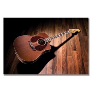 Trademark Fine Art 14 in. x 19 in. Fender Acoustic Guitar Canvas Art FNDR00002 C1419GG