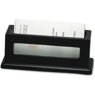 Victor Midnight Bk Collection Wood Business Card Holder
