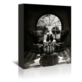 Americanflat Room Skull Bw Graphic Art on Wrapped Canvas