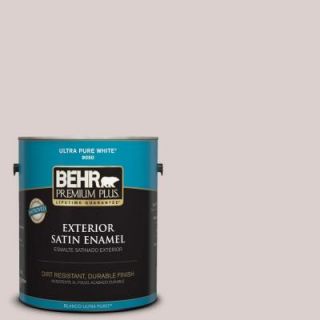 BEHR Premium Plus 1 gal. #N130 1 Pearls and Lace Satin Enamel Exterior Paint 905001