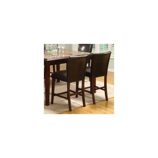 Furniture of America Raven Espresso 26.25 in Counter Stool
