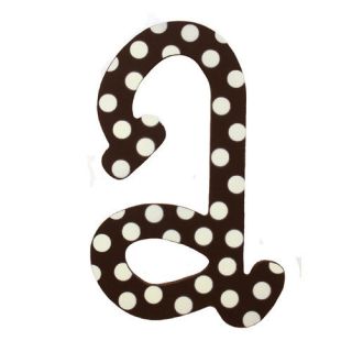 My Baby Sam Polka Dot Letter Hanging Initial