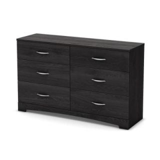 South Shore Furniture Lux 6 Drawer Dresser in Grey Oak 3137010